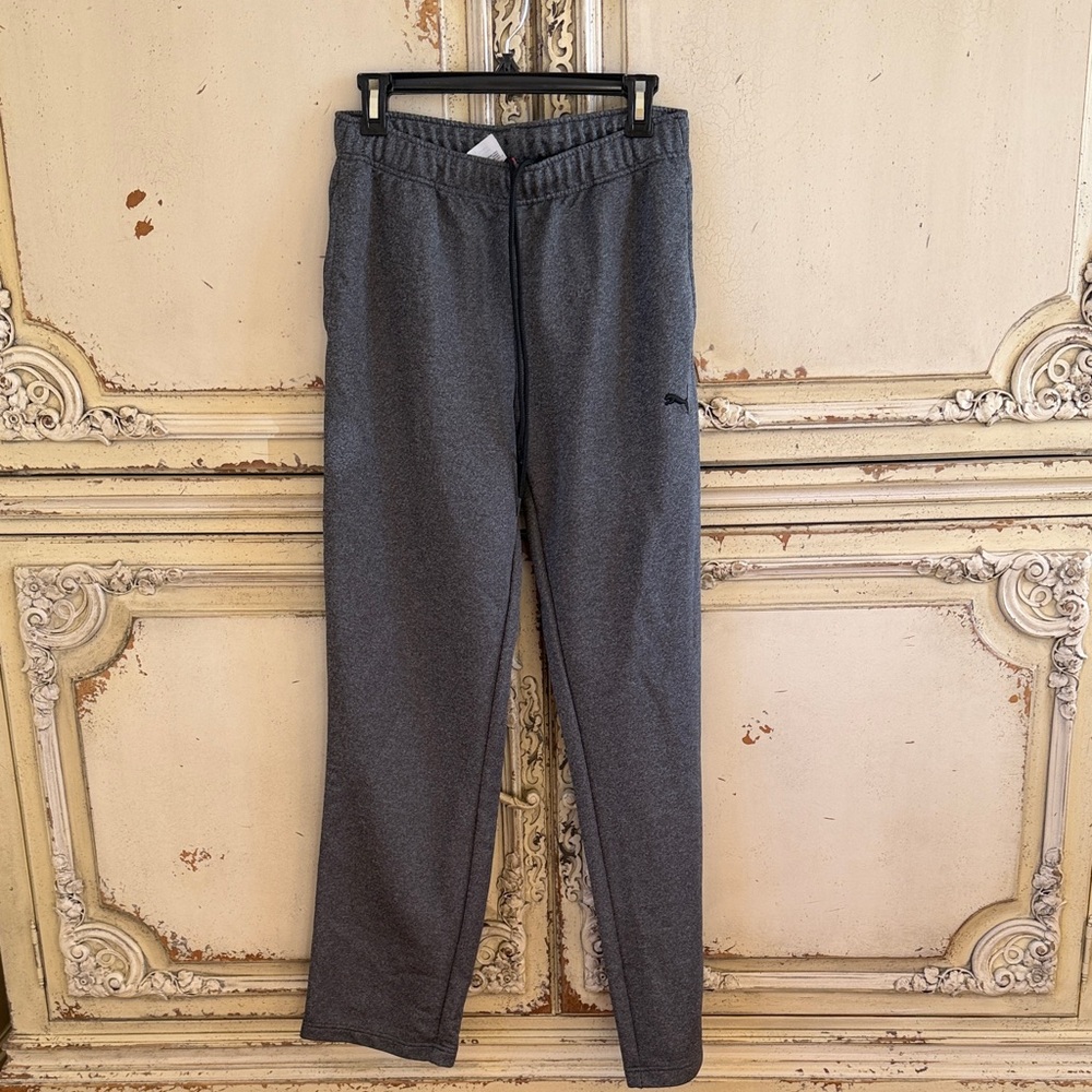 Puma Men's Dark Gray Fleece Joggers